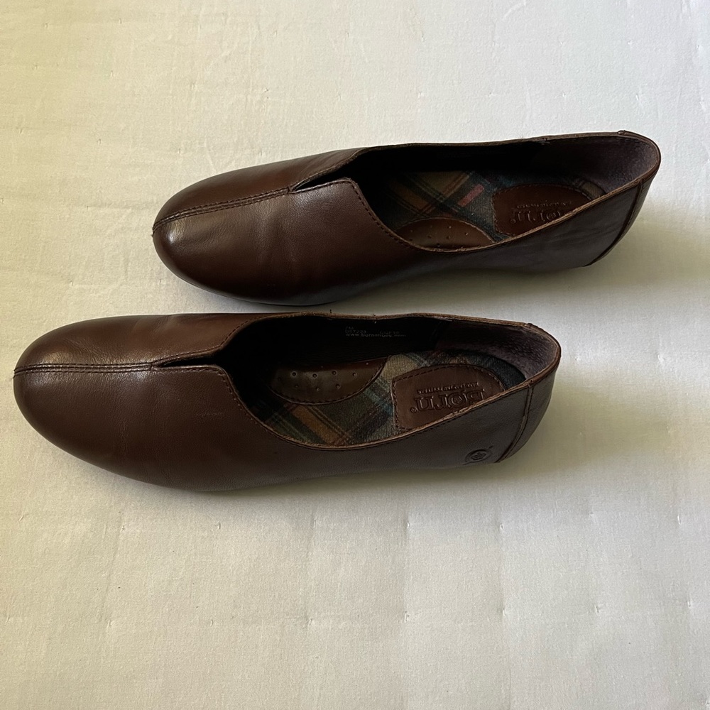 BORN-CHAN LEATHER FLAT - Picture 2 of 6